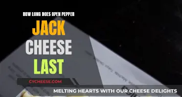 The Longevity of Open Pepper Jack Cheese