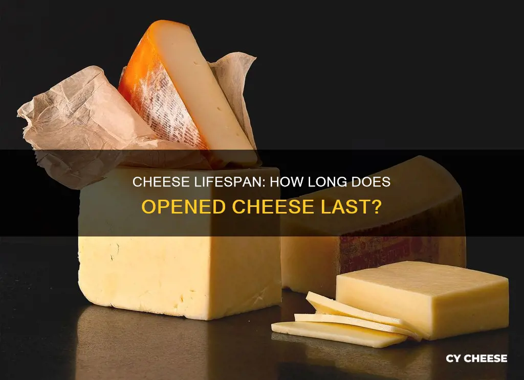 how long does opened cheese last in fridge