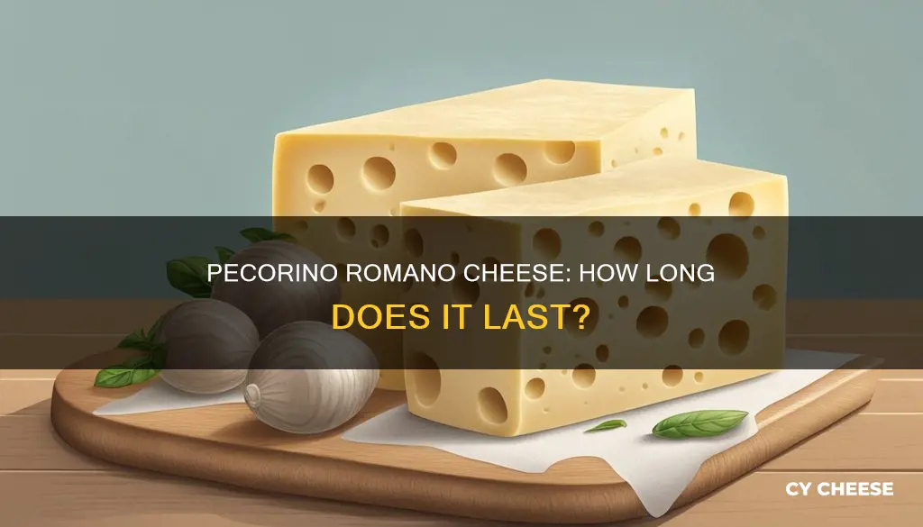 how long does pecorino romano cheese last