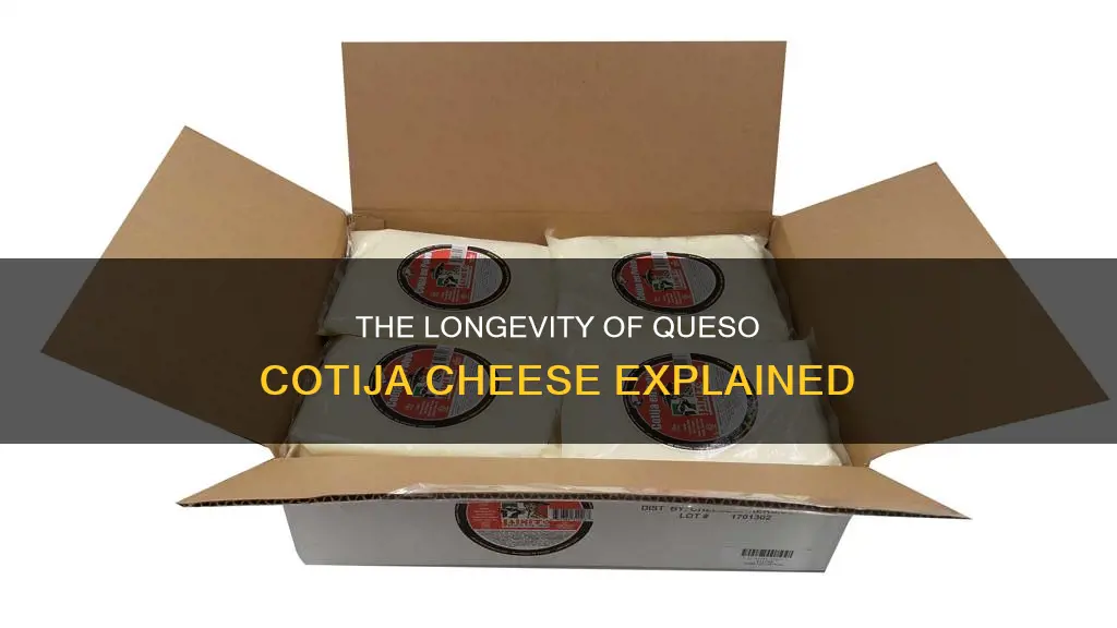 how long does queso cotija cheese last