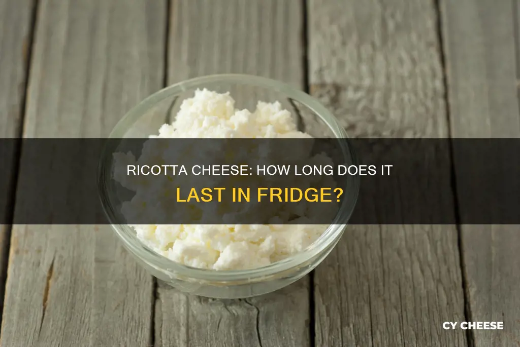 how long does ricotta cheese last in the fridge