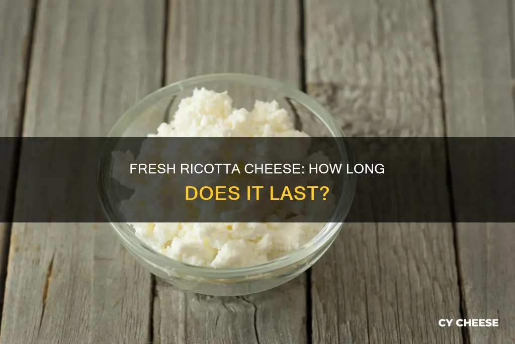 how long does ricotta cheese stay fresh