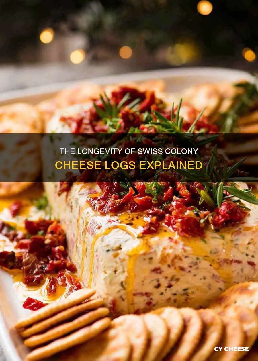 how long does swiss colony cheese logs last