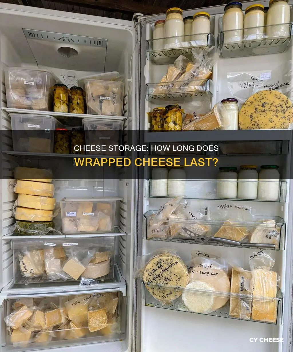 how long does wrapped cheese keep in fridge