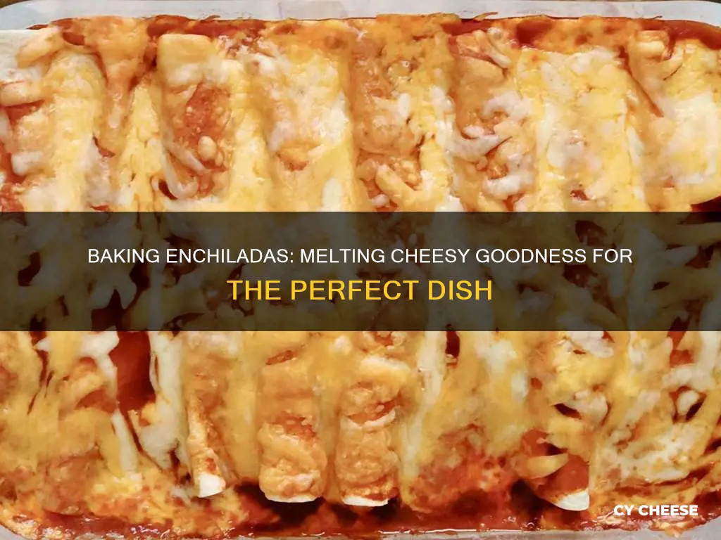 how long enchiladas bake cheese