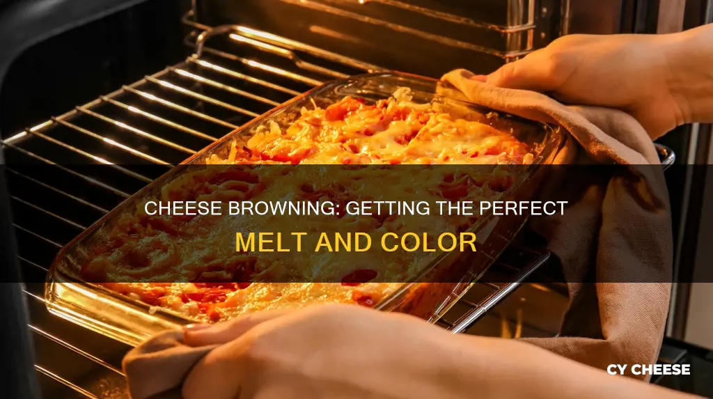 how long for cheese to brown in oven