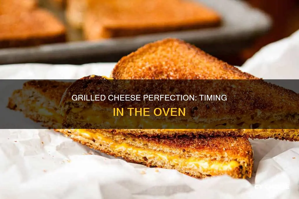 how long grilled cheese in oven