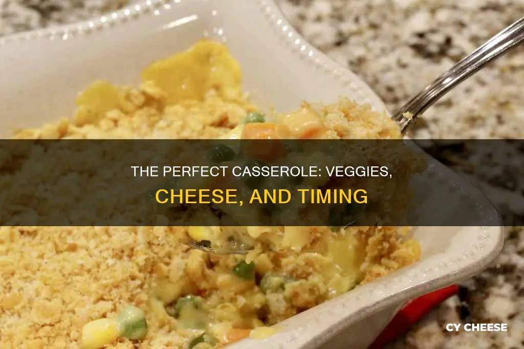 how long heat frozen veggatable cheese cassarole