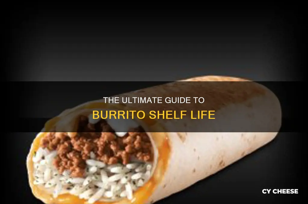 how long is a bean and cheese burrito good for