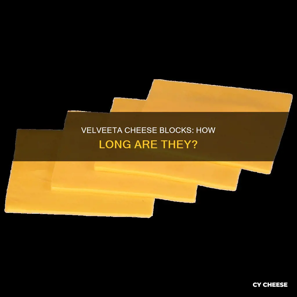 how long is a block of velveeta cheese