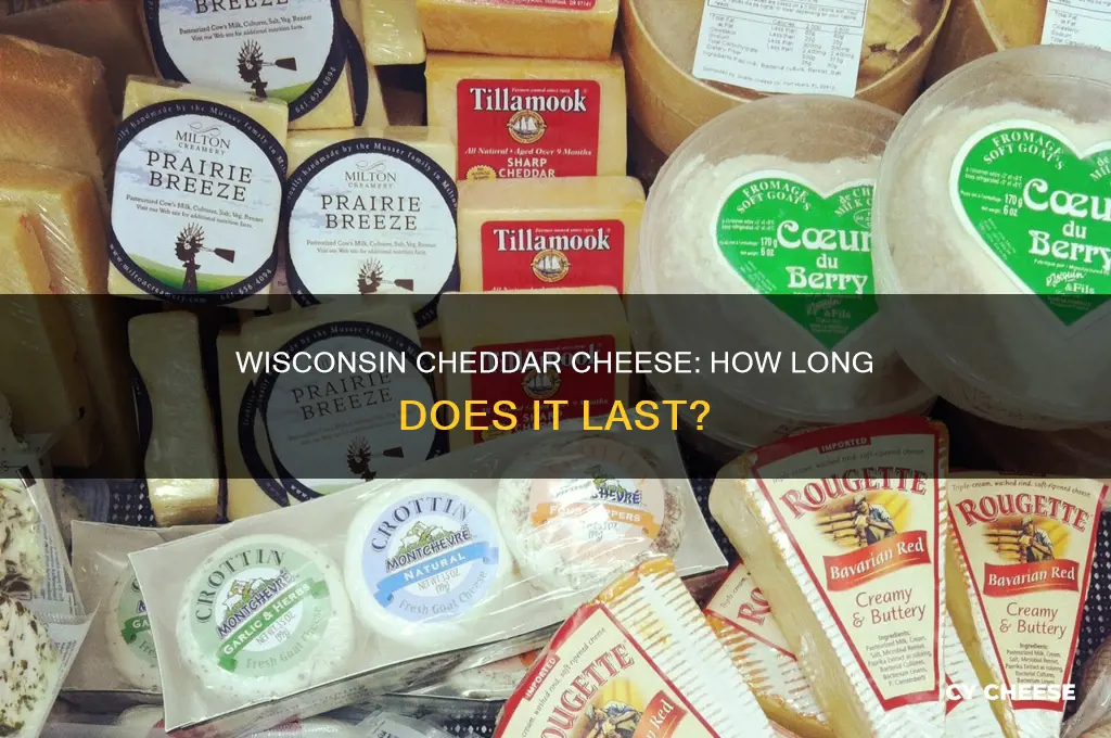 how long is a block of wisconsin cheddar cheese good