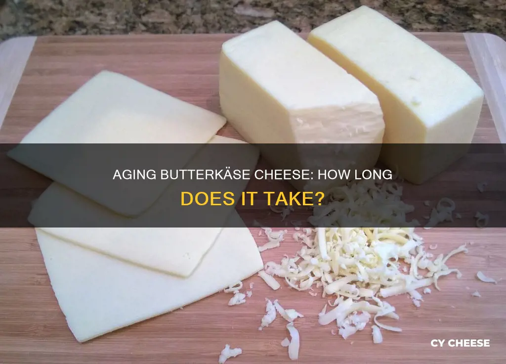 how long is butterkase cheese aged for