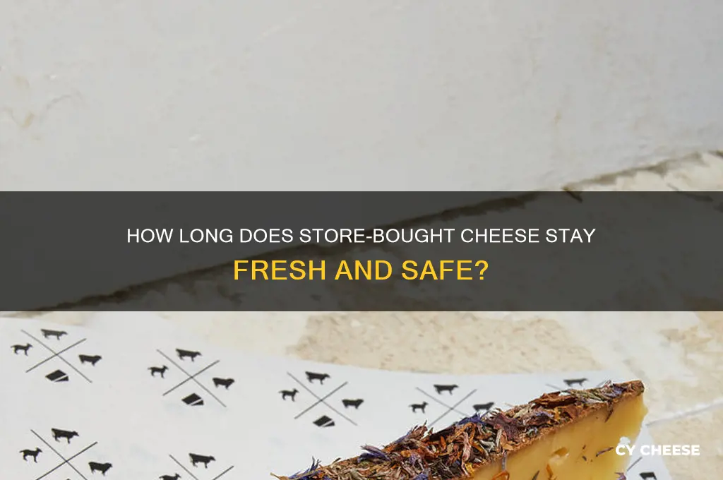how long is cheese good from store