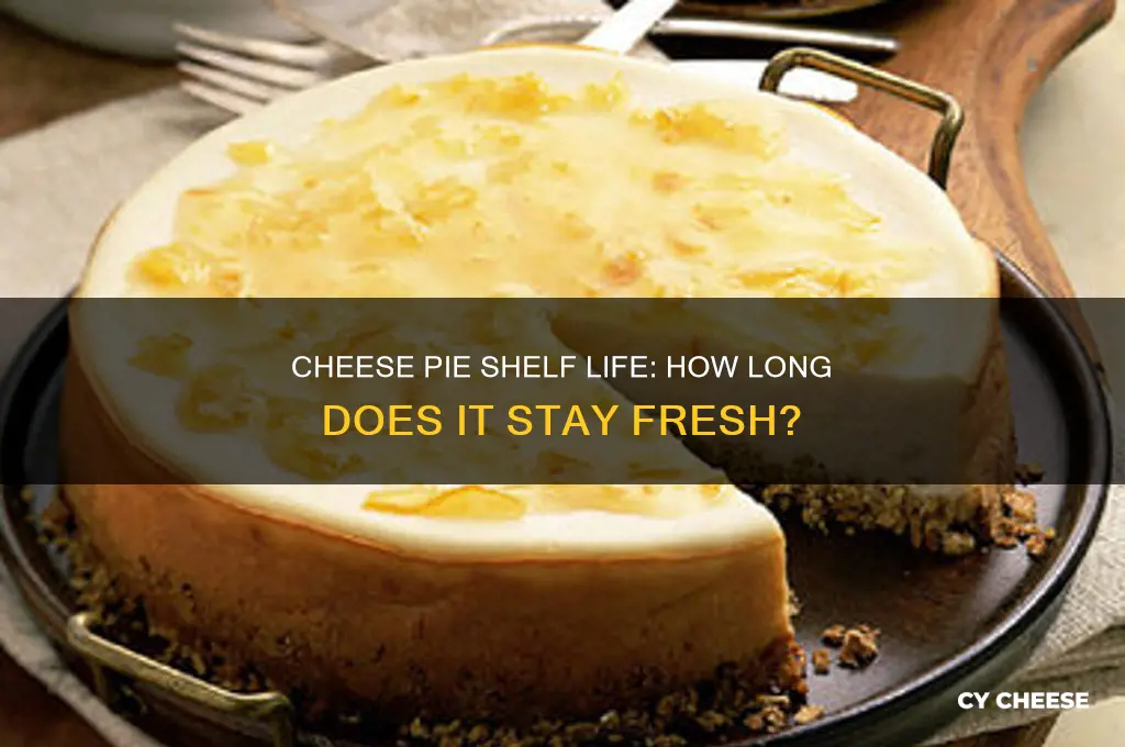 how long is cheese pie good for