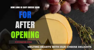 Easy Cheese Shelf Life: How Long Does It Last After Opening?