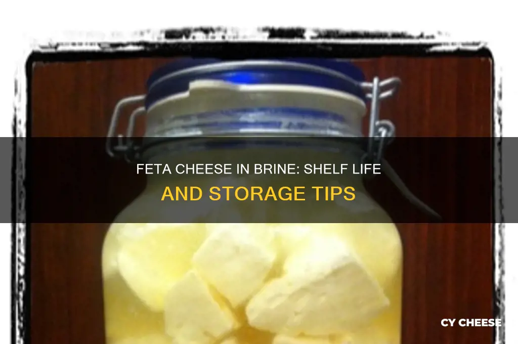 how long is feta cheese in brine good for