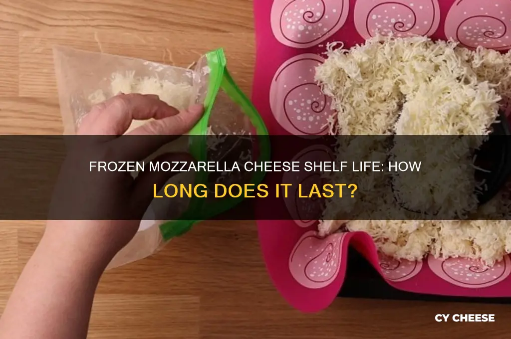 how long is frozen mozzarella cheese good for