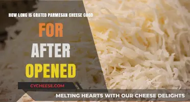 Opened Grated Parmesan Cheese: Shelf Life and Storage Tips