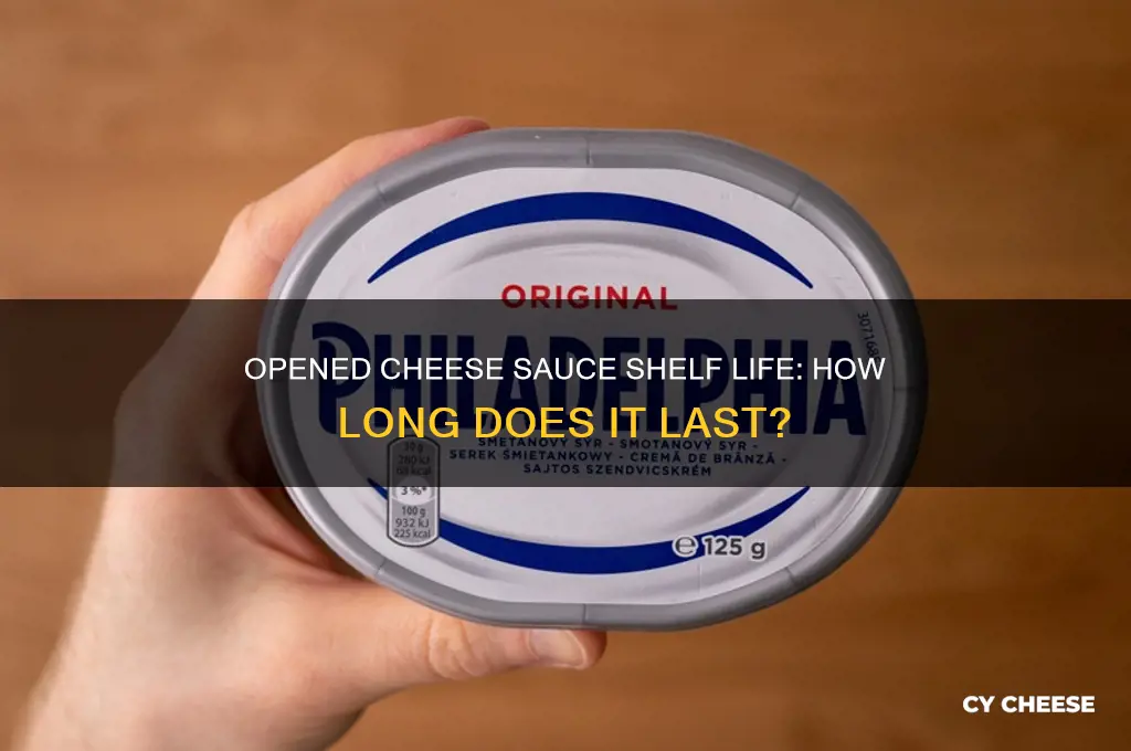 how long is opened cheese sauce jar good