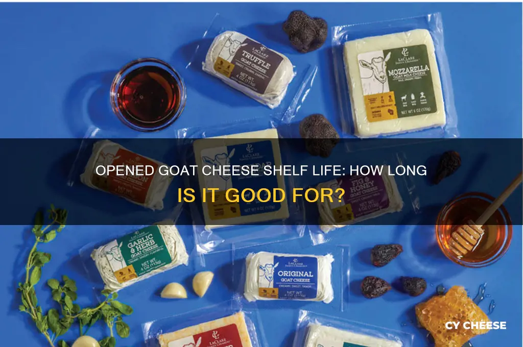 how long is opened goat cheese good for