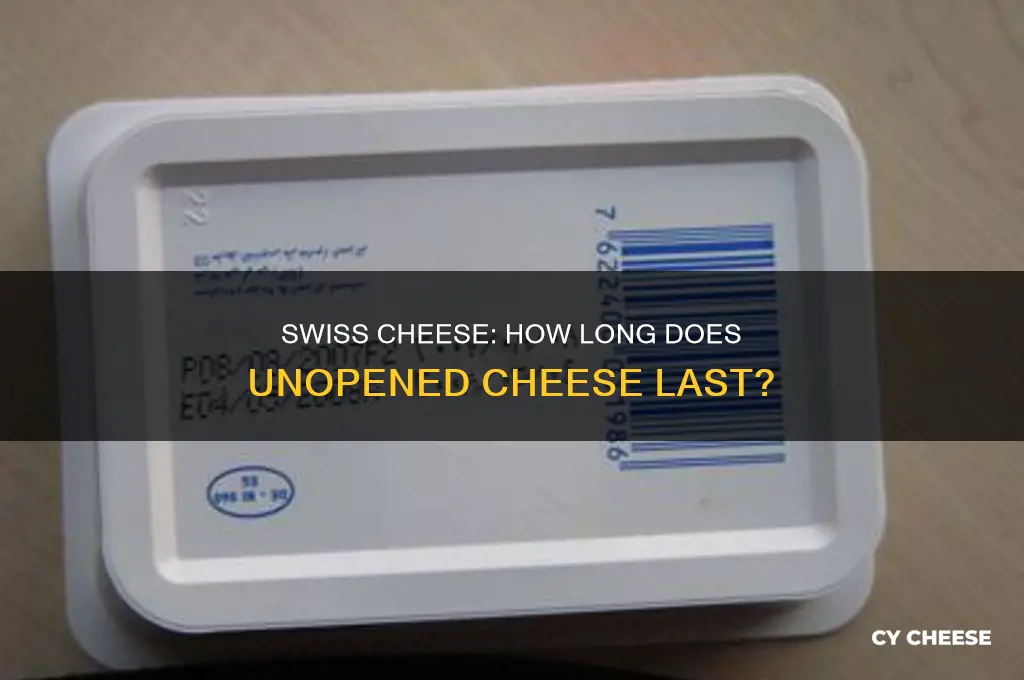 how long is unopened swiss cheese good for