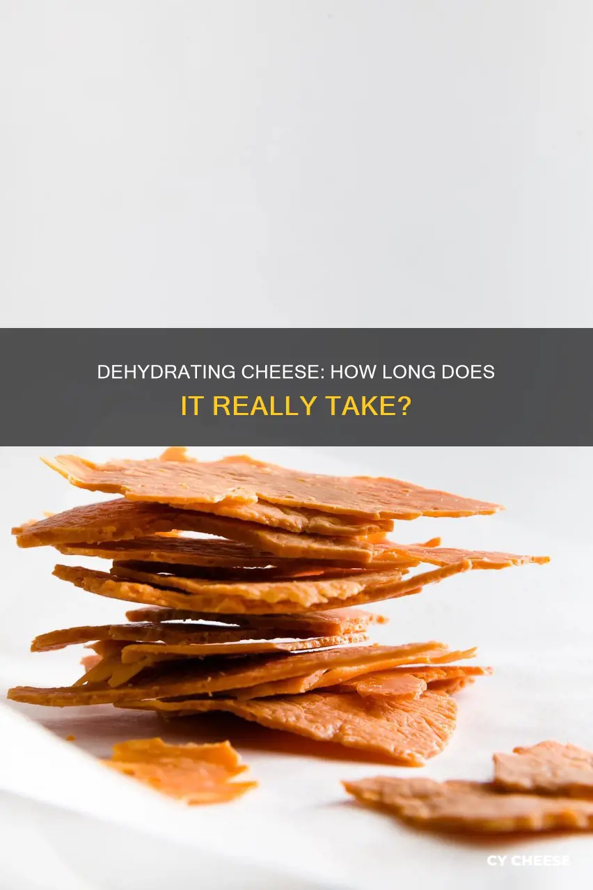 how long it take to dehydrate cheese