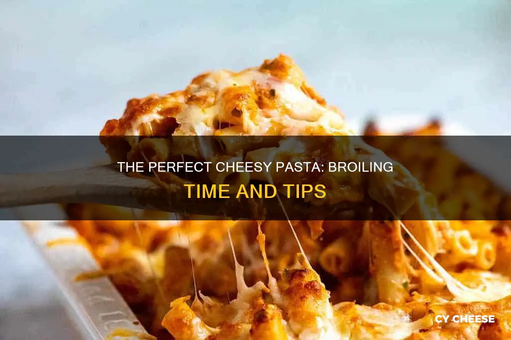 how long should i broil pasta to melt cheese