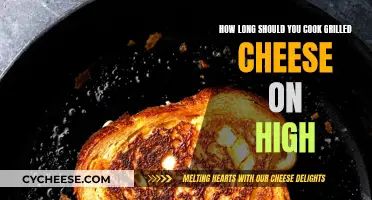 The Perfect Grilled Cheese: Cooking Time on High Heat