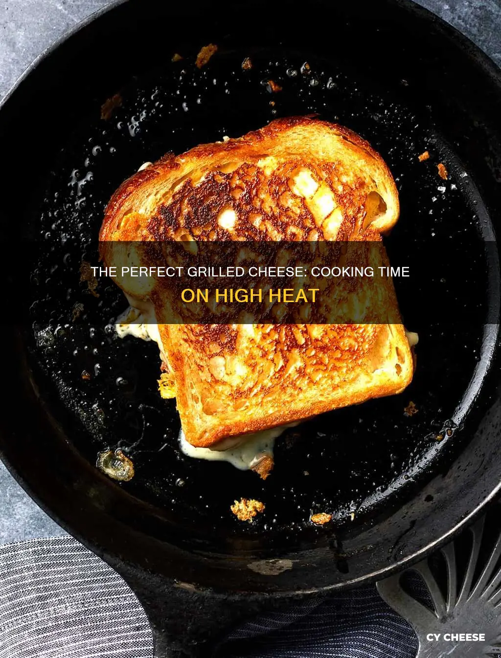 how long should you cook grilled cheese on high