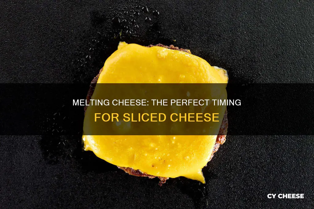 how long should you cook to melt sliced cheese