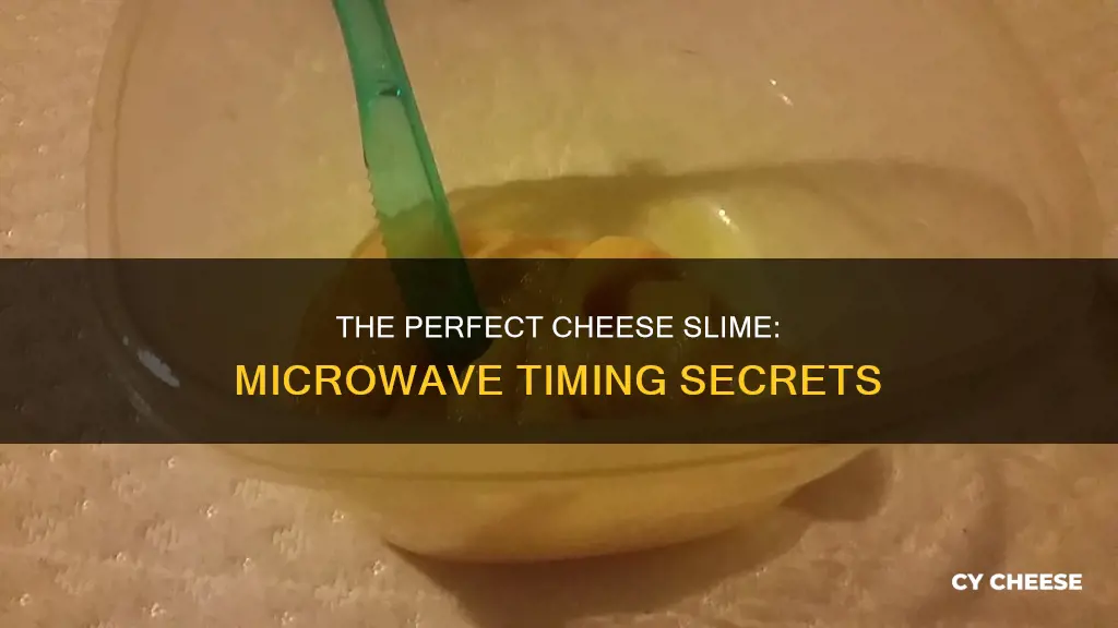 how long should you microwave cheese slime