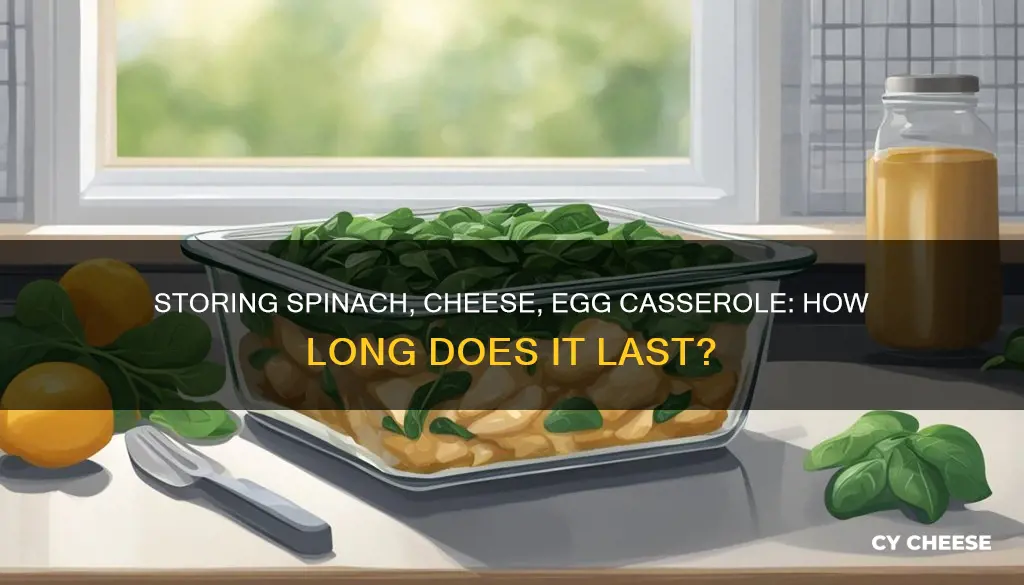 how long spinach cheese egg casserole last