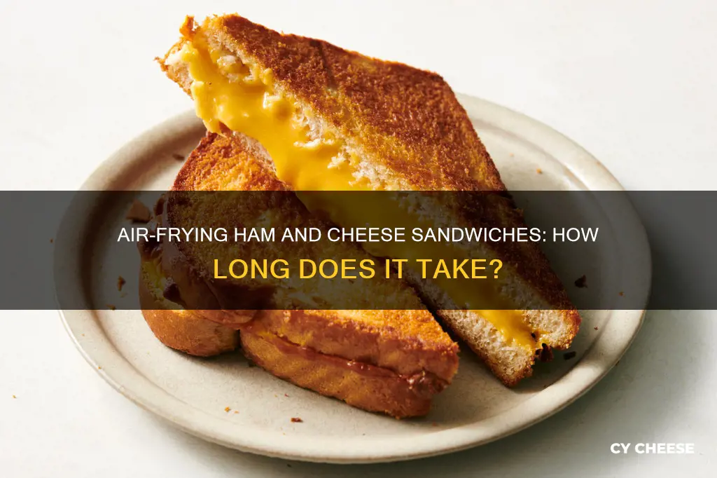 how long to air fry a ham and cheese sandwich