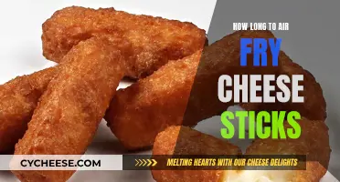 Air-Frying Cheesy Goodness: Timing for Perfect Cheese Sticks