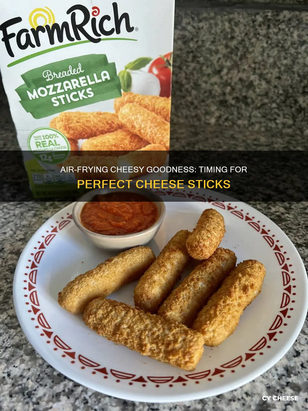 how long to air fry cheese sticks