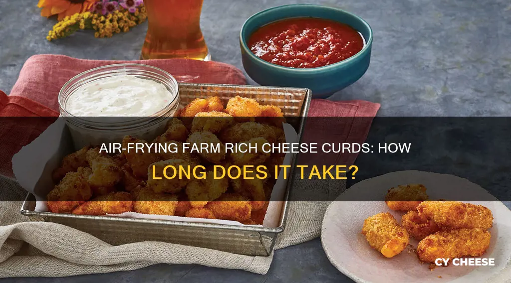 how long to air fry farm rich cheese curds