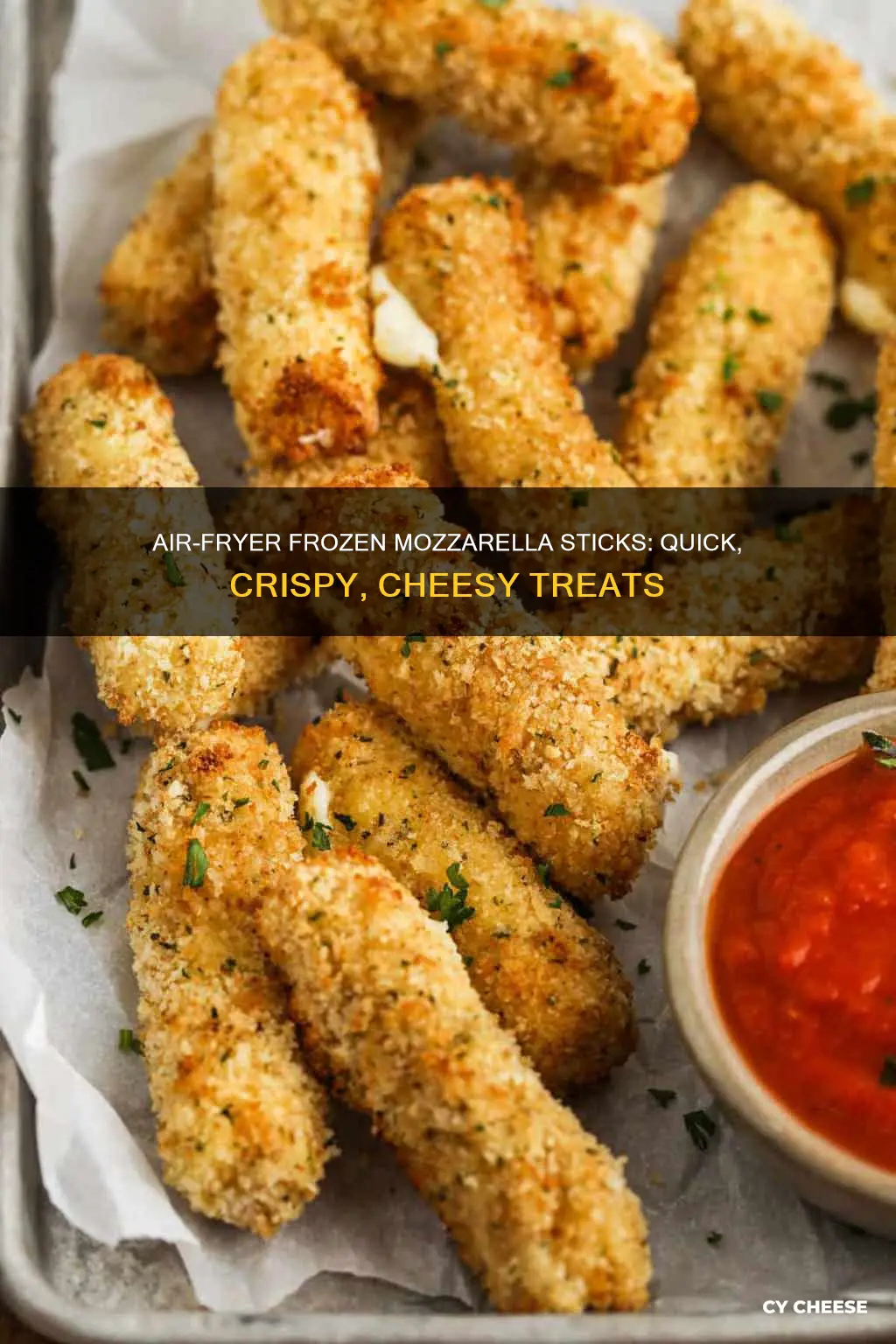 how long to air fry frozen mozzarella cheese sticks