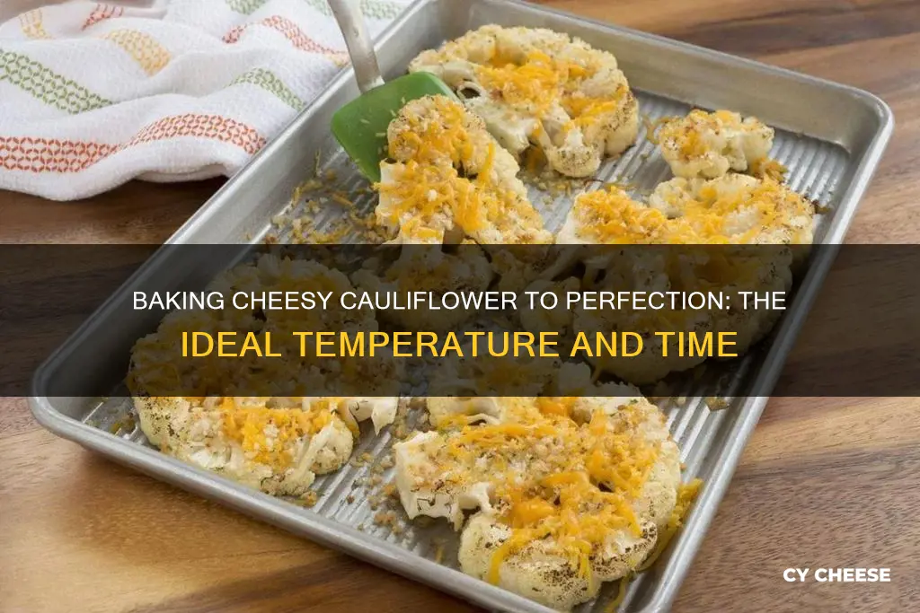 how long to bake cauliflower at 350 with cheese