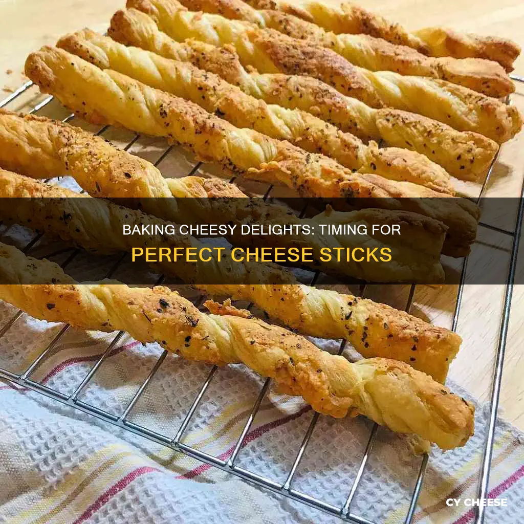 how long to bake cheese sticks