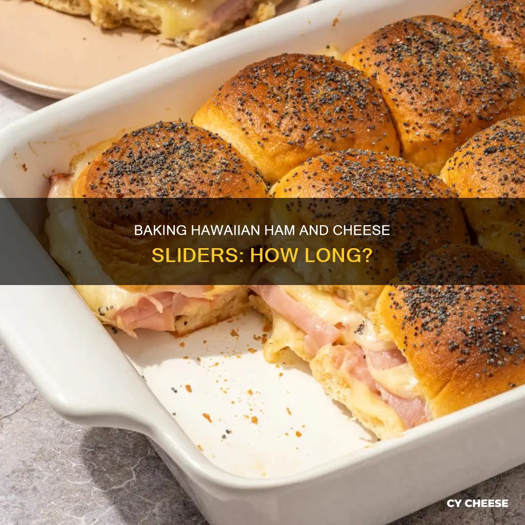 how long to bake hawaiian ham and cheese sliders