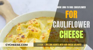 Boiling Cauliflower: The Perfect Time for a Cheesy Dish