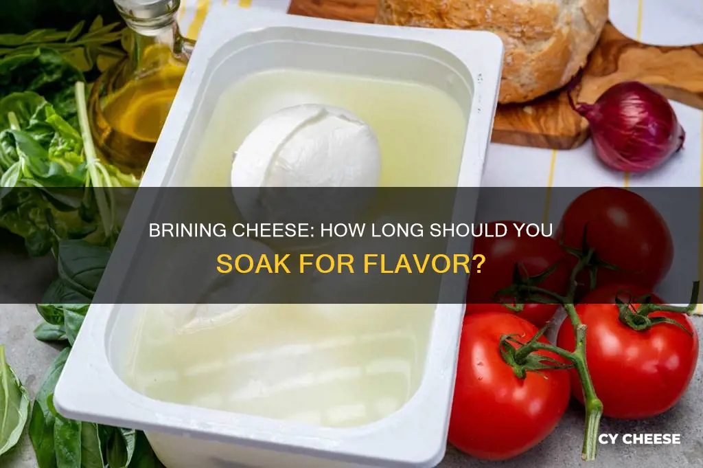 how long to brine a cheese