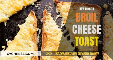 Quick Cheesy Toast: Broiling Time and Tips