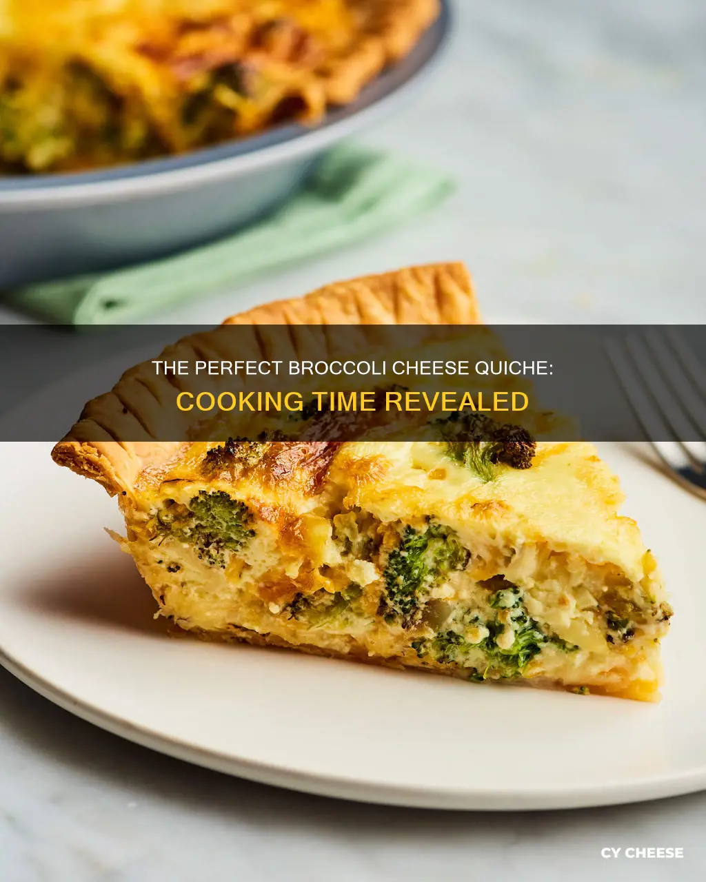 how long to cook a brocoli cheese quiche