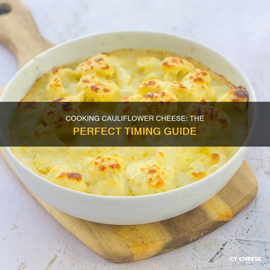 how long to cook a cauliflower cheese