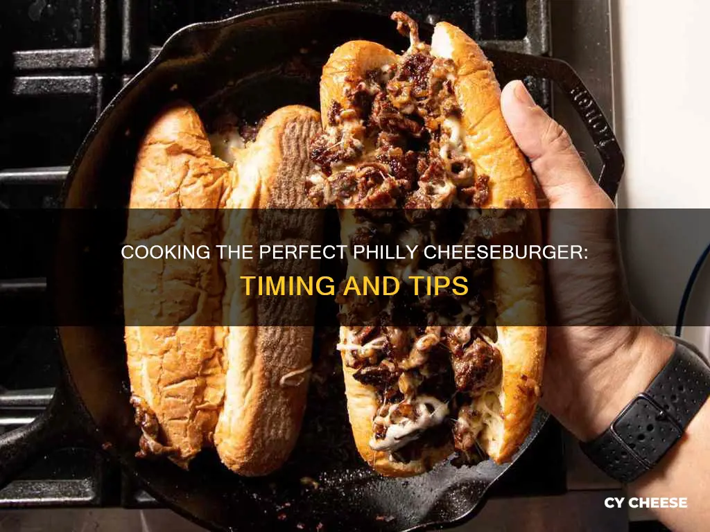 how long to cook a philly cheese burger