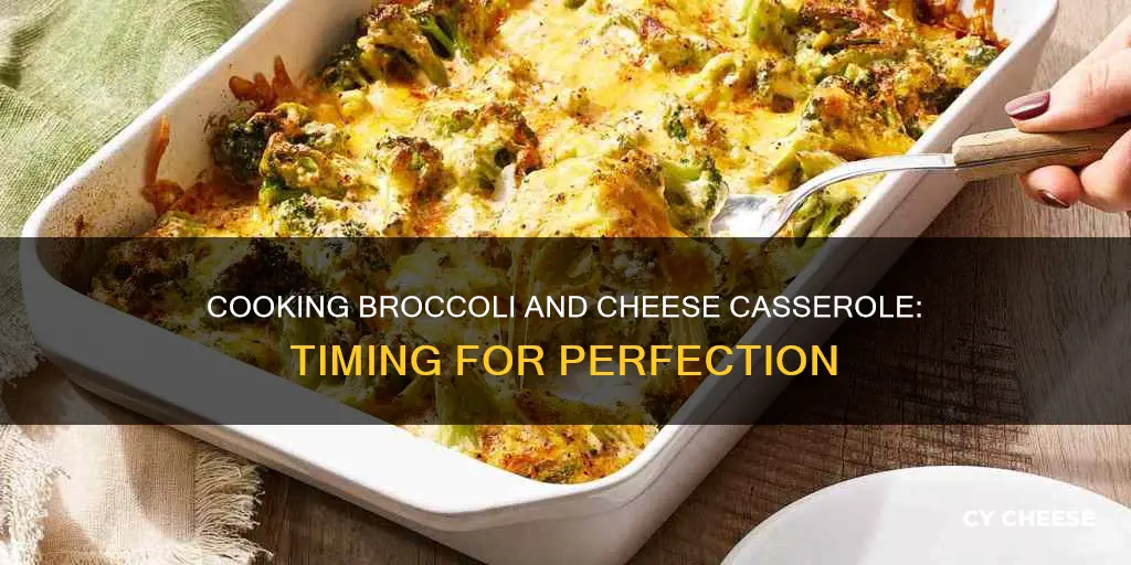 how long to cook broccoli and cheese casserole