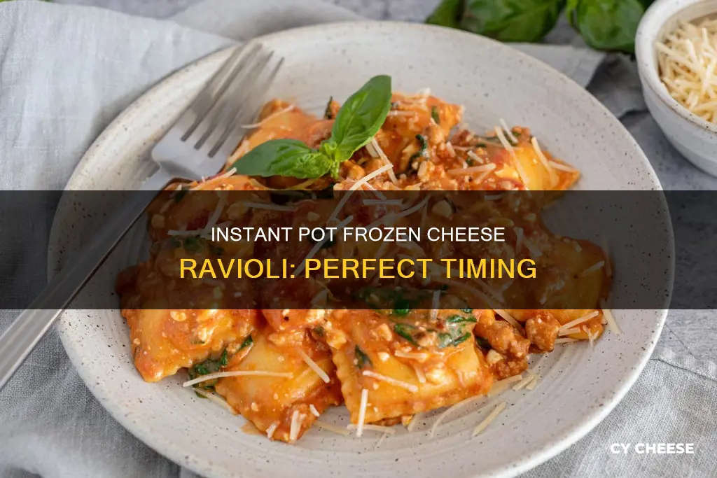 how long to cook frozen cheese ravioli in instant pot