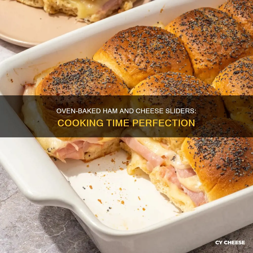 how long to cook ham and cheese sliders in oven