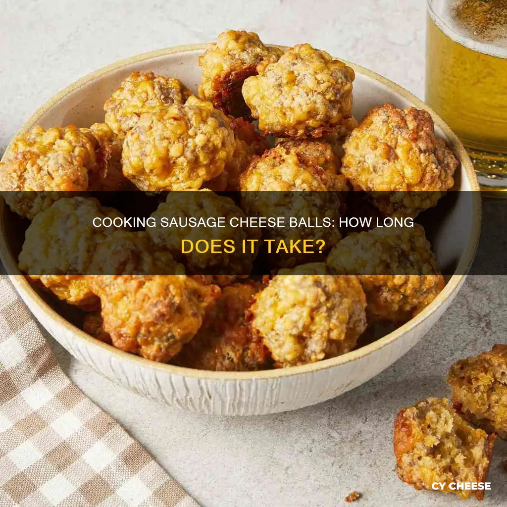 how long to cook sausage cheese balls